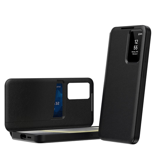 Futrola za Samsung Galaxy S22 5G S901, Techsuit, SmartView, Crna