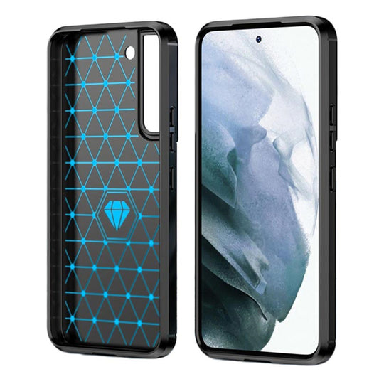 Maska za Samsung Galaxy S22+ 5G S906, Techsuit, Karbon, Crna