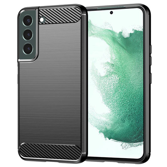 Maska za Samsung Galaxy S22+ 5G S906, Techsuit, Karbon, Crna