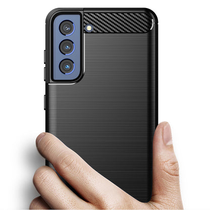 Maska za Samsung Galaxy S22+ 5G S906, Techsuit, Karbon, Crna