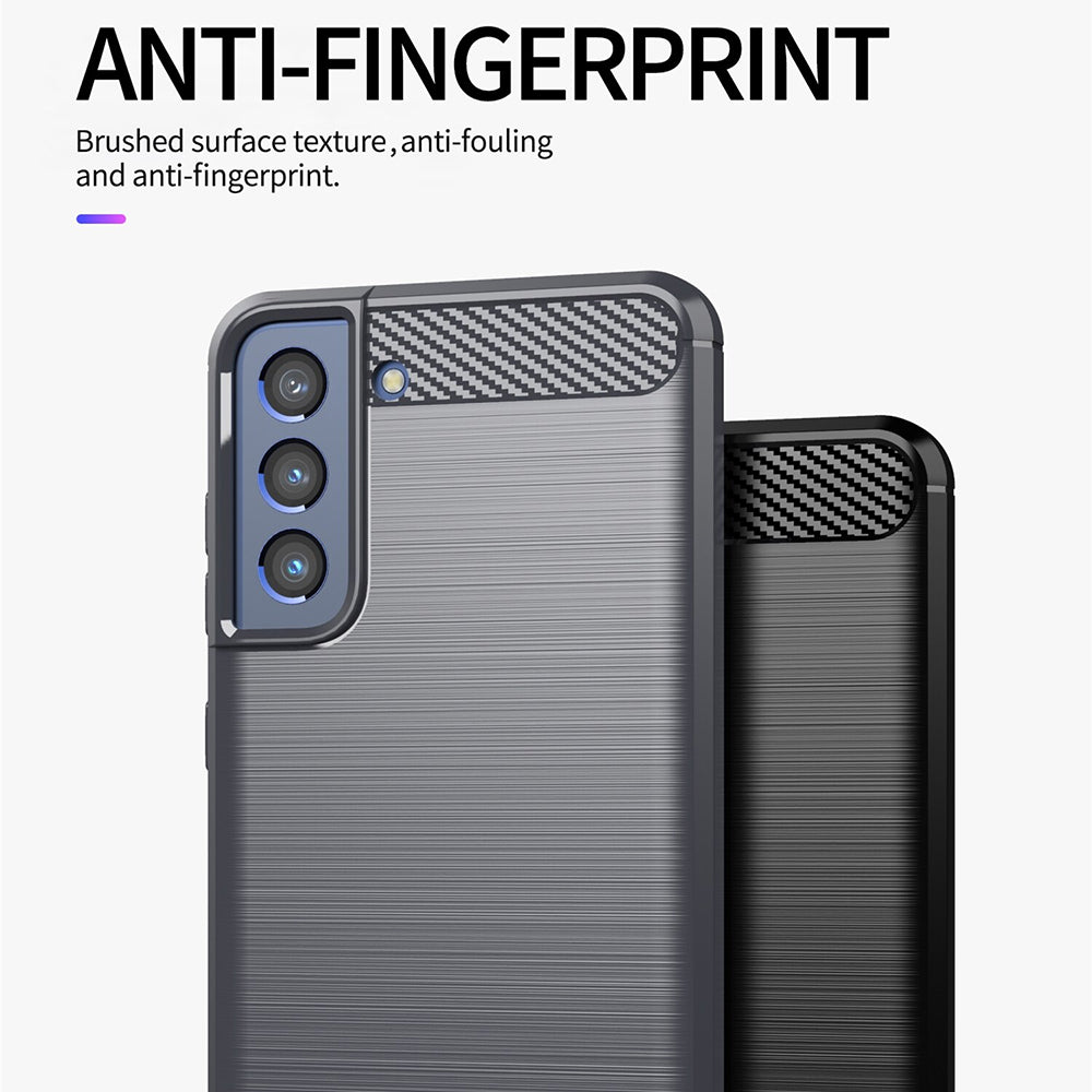 Maska za Samsung Galaxy S22+ 5G S906, Techsuit, Karbon, Crna