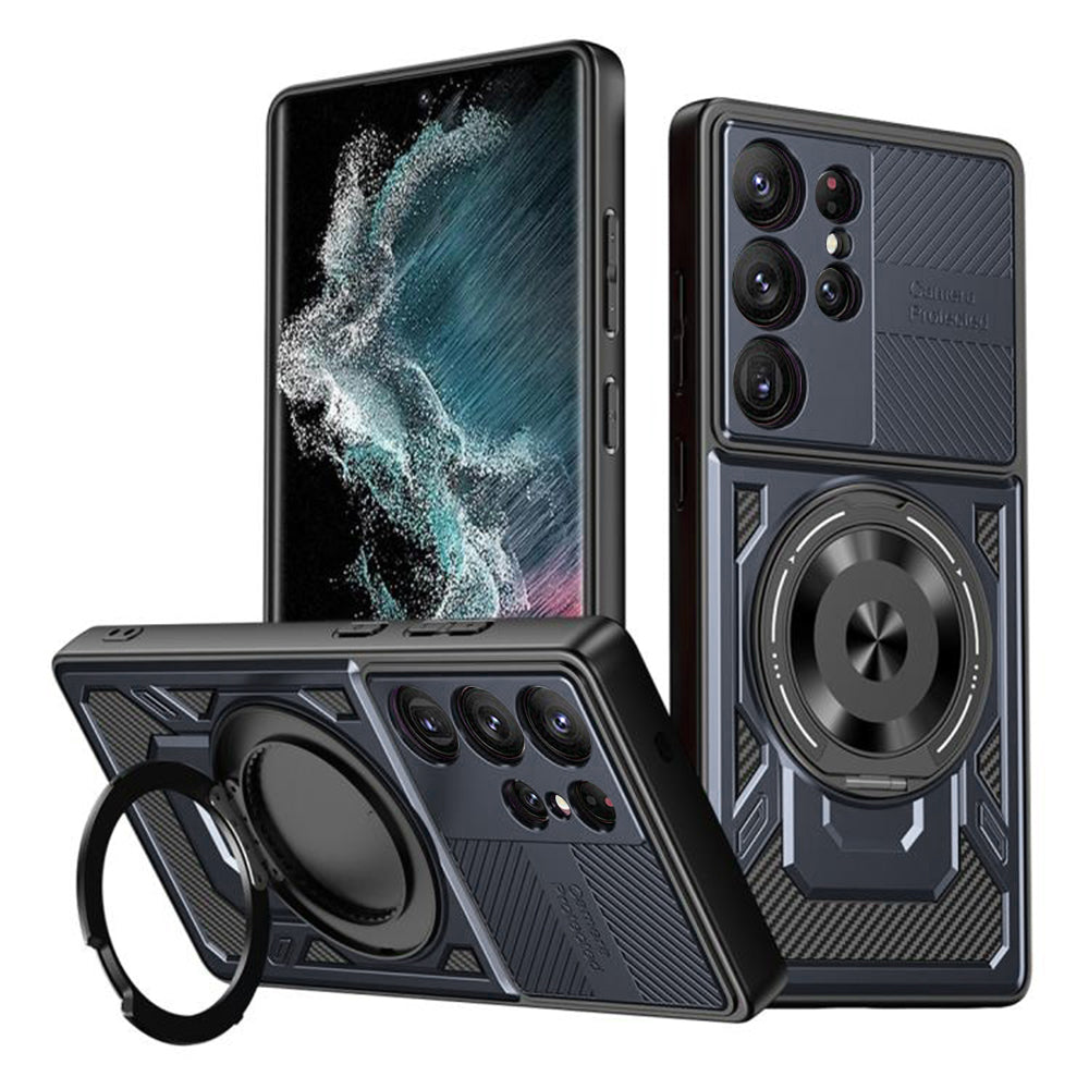 Maska za Samsung Galaxy S22 Ultra 5G S908, Techsuit, RuggedCam, Plava