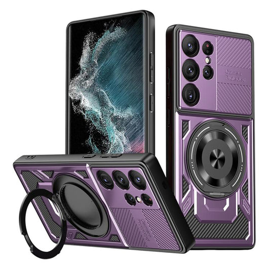 Maska za Samsung Galaxy S22 Ultra 5G S908, Techsuit, RuggedCam, Ljubičasta