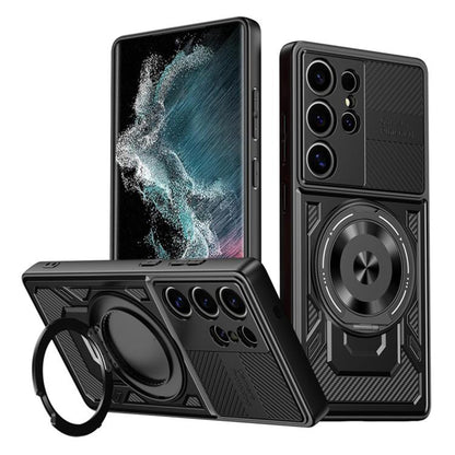 Maska za Samsung Galaxy S22 Ultra 5G S908, Techsuit, RuggedCam, Crna