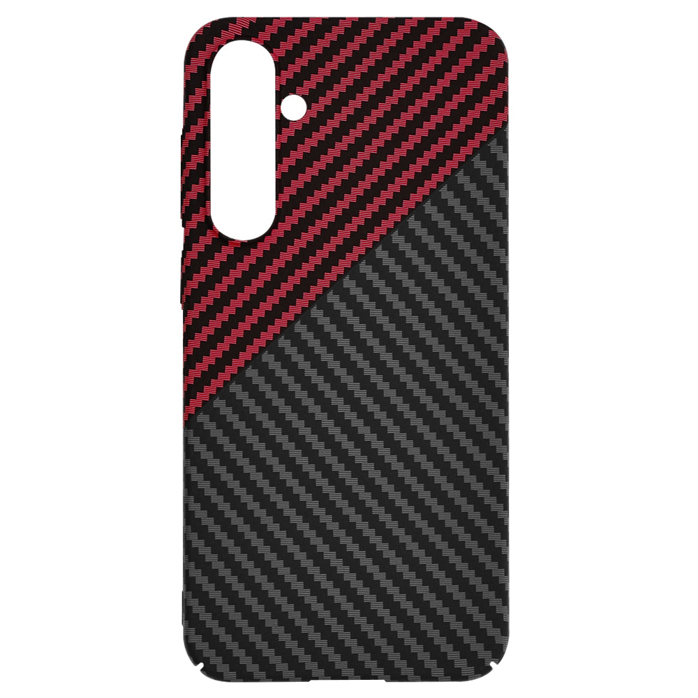 Maska za Samsung Galaxy S23 FE S711, Techsuit, Carbonite FiberShell, Crno Crvena