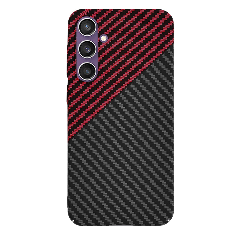 Maska za Samsung Galaxy S23 FE S711, Techsuit, Carbonite FiberShell, Crno Crvena