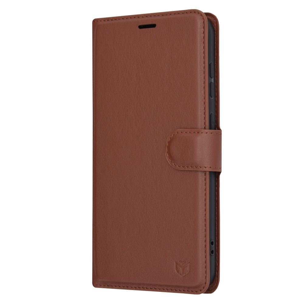 Futrola za Samsung Galaxy S23 FE S711, Techsuit, Kožna Folio, Smeđa