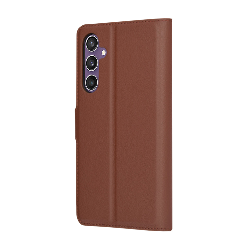 Futrola za Samsung Galaxy S23 FE S711, Techsuit, Kožna Folio, Smeđa