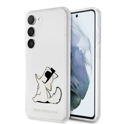 Futrola za Samsung Galaxy S23+ S916, Karl Lagerfeld, Choupette Eat, Prozirna