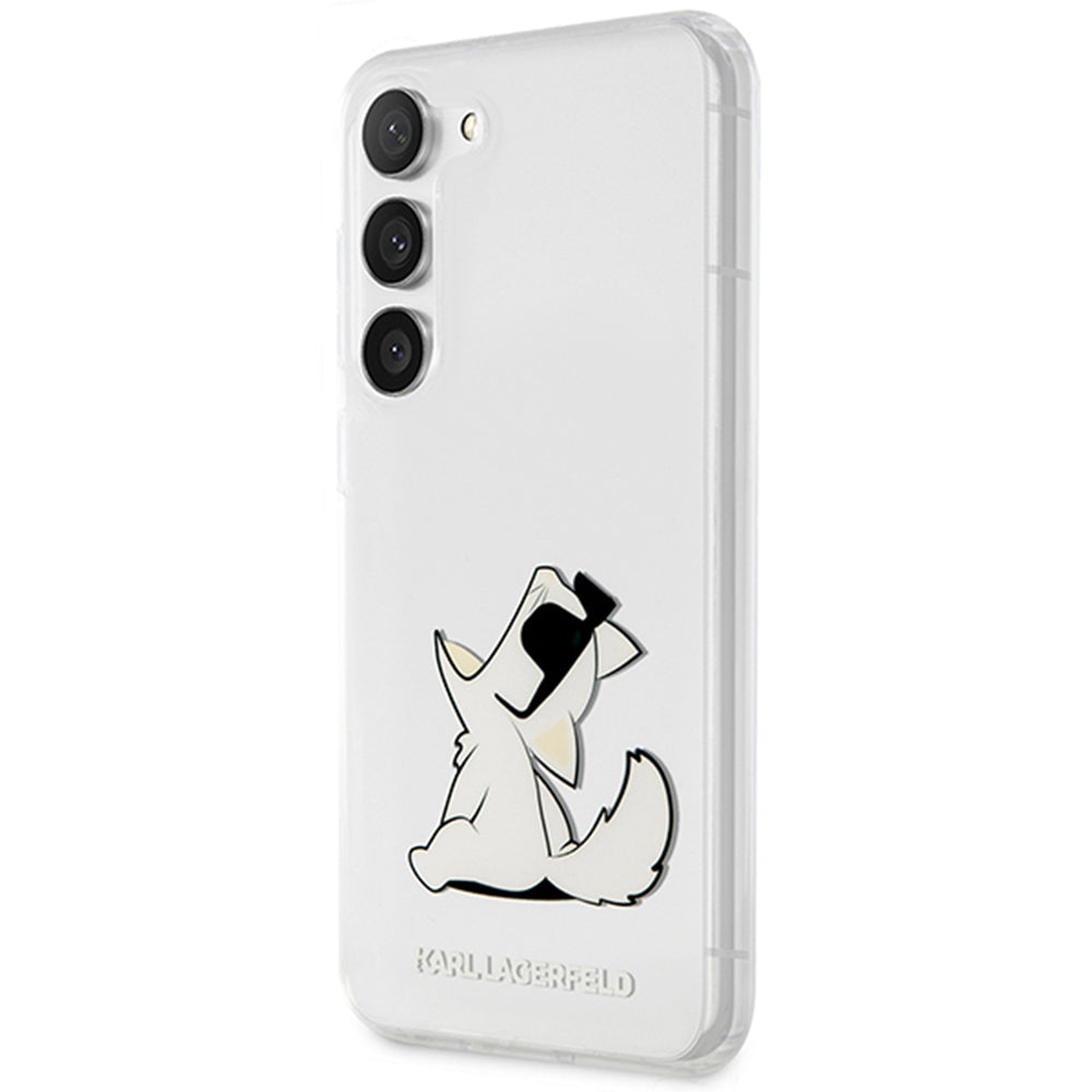 Futrola za Samsung Galaxy S23+ S916, Karl Lagerfeld, Choupette Eat, Prozirna