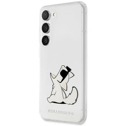 Futrola za Samsung Galaxy S23+ S916, Karl Lagerfeld, Choupette Eat, Prozirna