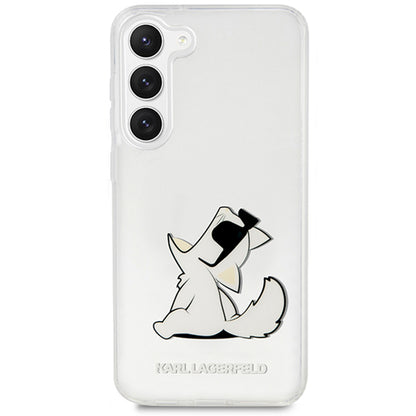 Futrola za Samsung Galaxy S23+ S916, Karl Lagerfeld, Choupette Eat, Prozirna