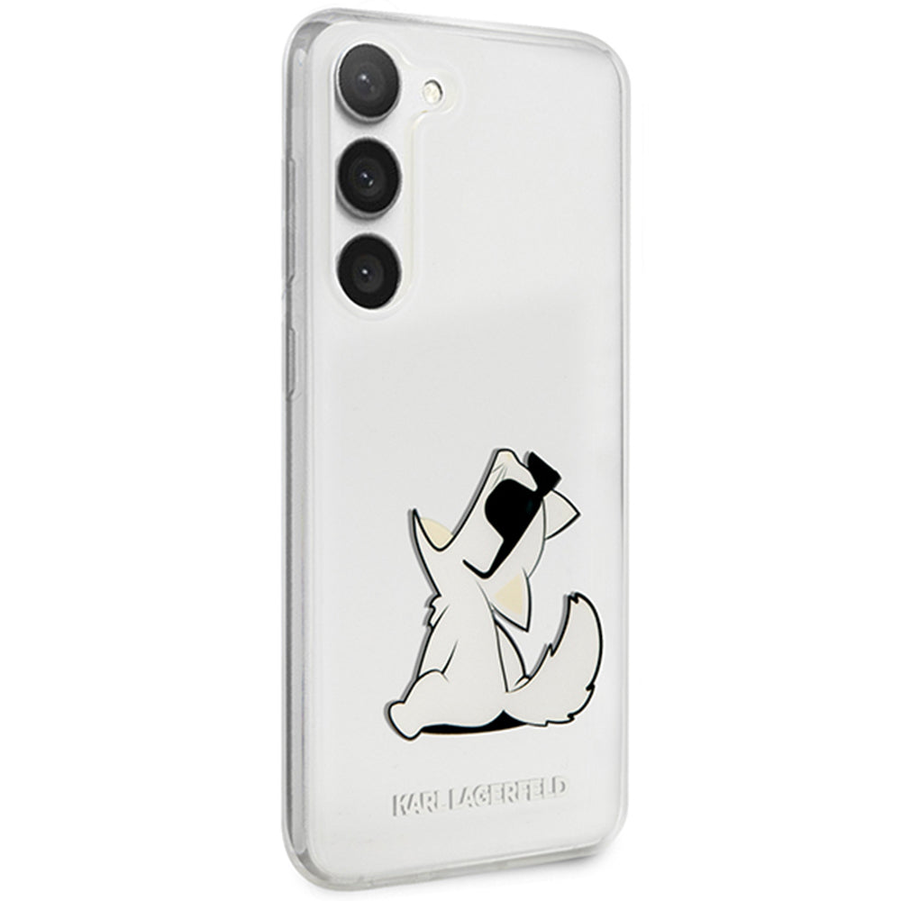 Futrola za Samsung Galaxy S23+ S916, Karl Lagerfeld, Choupette Eat, Prozirna