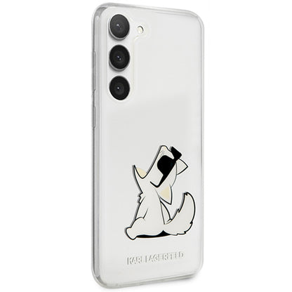 Futrola za Samsung Galaxy S23+ S916, Karl Lagerfeld, Choupette Eat, Prozirna