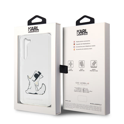 Futrola za Samsung Galaxy S23+ S916, Karl Lagerfeld, Choupette Eat, Prozirna