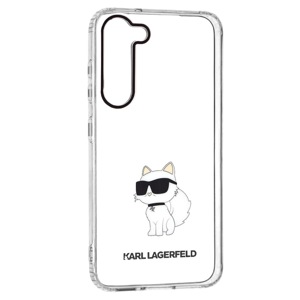 Futrola za Samsung Galaxy S23+ S916, Karl Lagerfeld, Ikonik Choupette, Prozirna