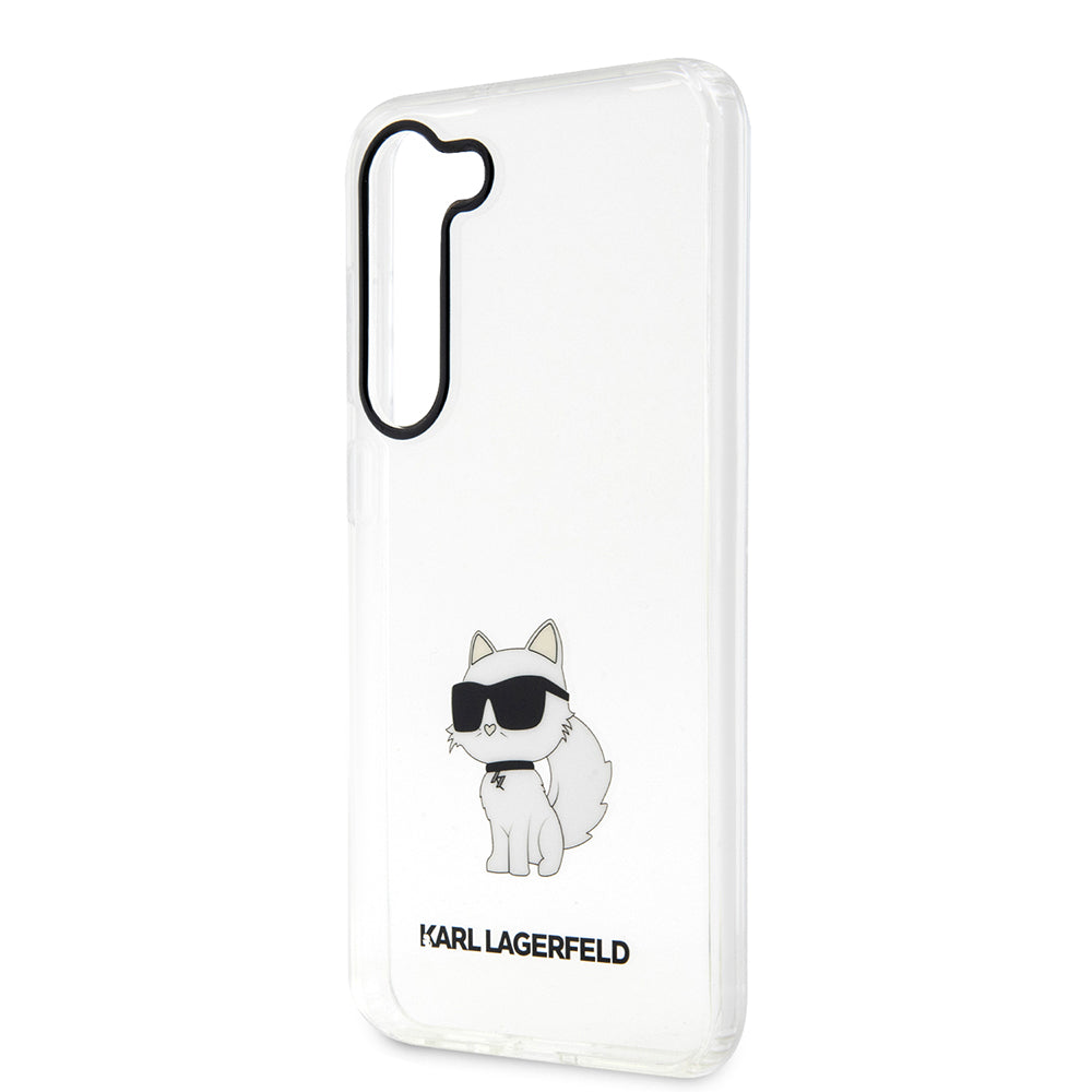 Futrola za Samsung Galaxy S23+ S916, Karl Lagerfeld, Ikonik Choupette, Prozirna