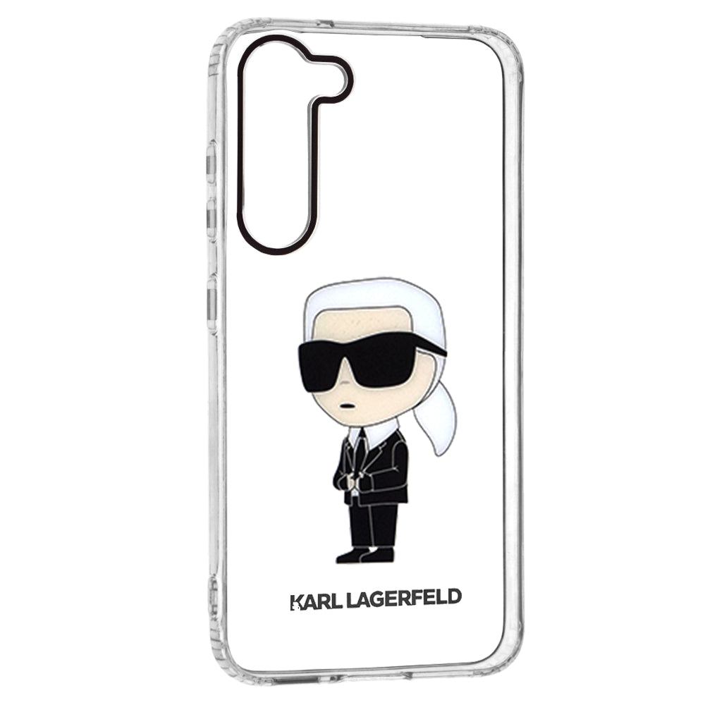 Futrola za Samsung Galaxy S23+ S916, Karl Lagerfeld, Ikonik Karl, Prozirna