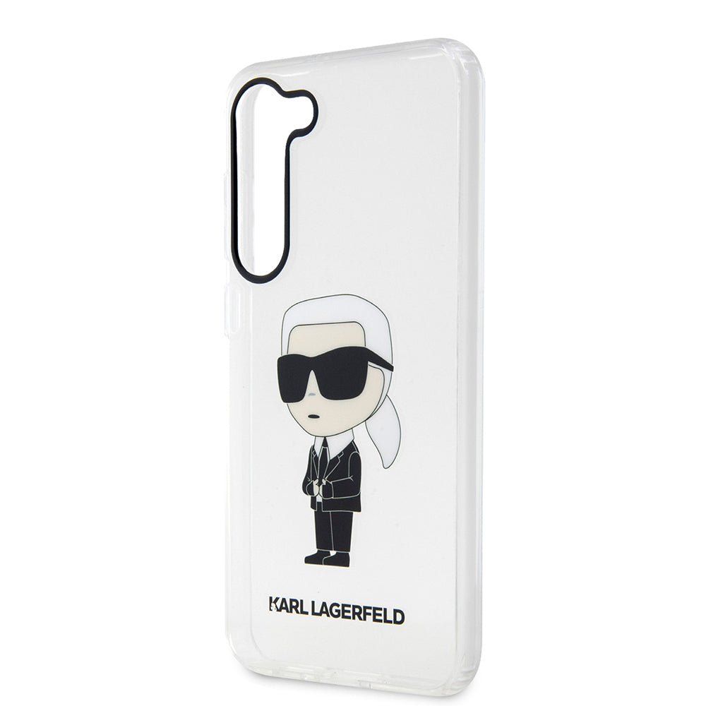 Futrola za Samsung Galaxy S23+ S916, Karl Lagerfeld, Ikonik Karl, Prozirna