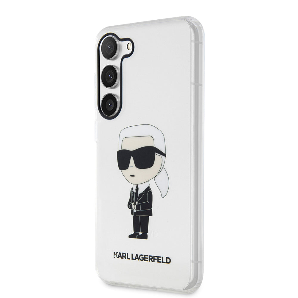 Futrola za Samsung Galaxy S23+ S916, Karl Lagerfeld, Ikonik Karl, Prozirna