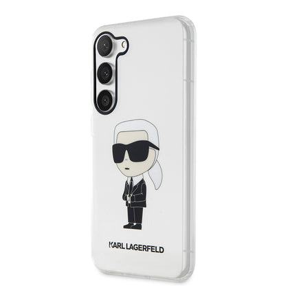 Futrola za Samsung Galaxy S23+ S916, Karl Lagerfeld, Ikonik Karl, Prozirna