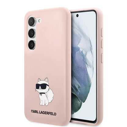 Futrola za Samsung Galaxy S23+ S916, Karl Lagerfeld, Silicone Choupette, Roza