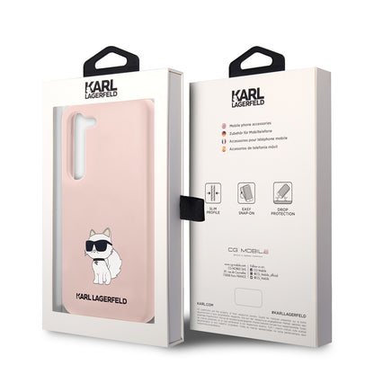 Futrola za Samsung Galaxy S23+ S916, Karl Lagerfeld, Silicone Choupette, Roza