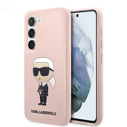 Futrola za Samsung Galaxy S23+ S916, Karl Lagerfeld, Silicone Ikonik Karl, Roza