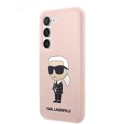 Futrola za Samsung Galaxy S23+ S916, Karl Lagerfeld, Silicone Ikonik Karl, Roza