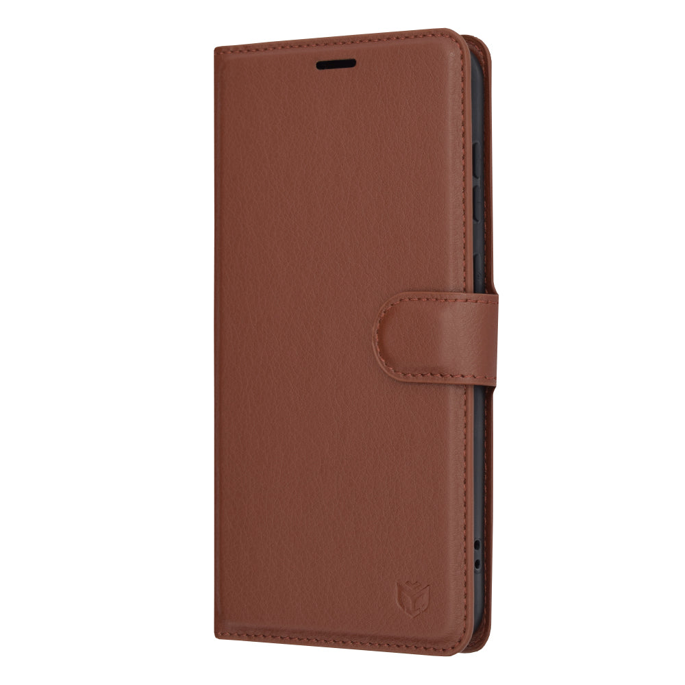 Futrola za Samsung Galaxy S23+ S916, Techsuit, Kožna Folio, Smeđa