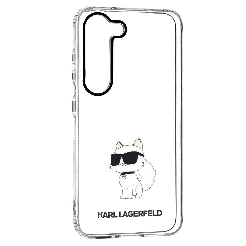 Futrola za Samsung Galaxy S23 S911, Karl Lagerfeld, Ikonik Choupette, Prozirna