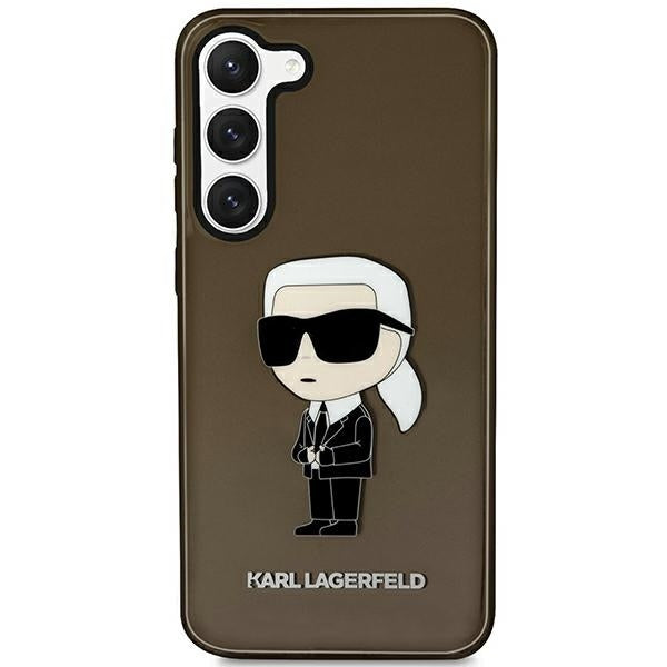 Futrola za Samsung Galaxy S23 S911, Karl Lagerfeld, Ikonik Karl, Crna