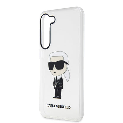 Futrola za Samsung Galaxy S23 S911, Karl Lagerfeld, Ikonik Karl, Prozirna