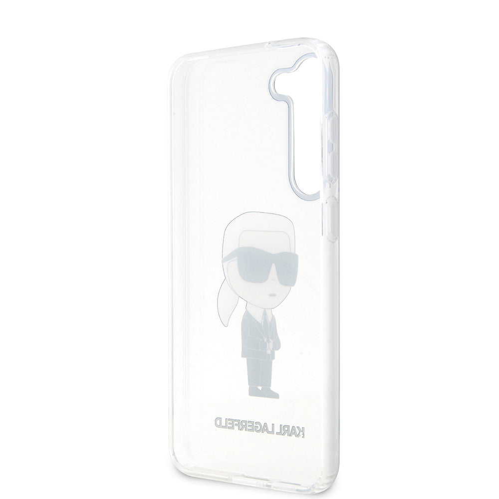 Futrola za Samsung Galaxy S23 S911, Karl Lagerfeld, Ikonik Karl, Prozirna
