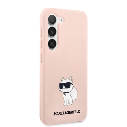 Futrola za Samsung Galaxy S23 S911, Karl Lagerfeld, Silicone Choupette, Roza