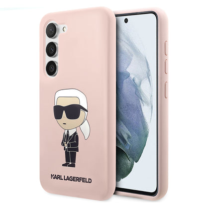 Futrola za Samsung Galaxy S23 S911, Karl Lagerfeld, Silicone Ikonik Karl, Roza