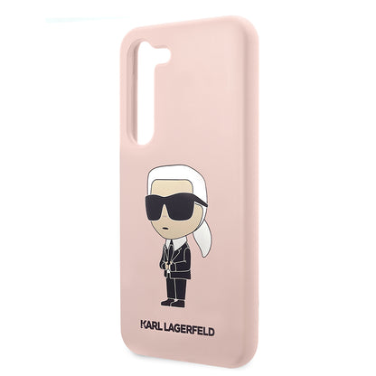 Futrola za Samsung Galaxy S23 S911, Karl Lagerfeld, Silicone Ikonik Karl, Roza