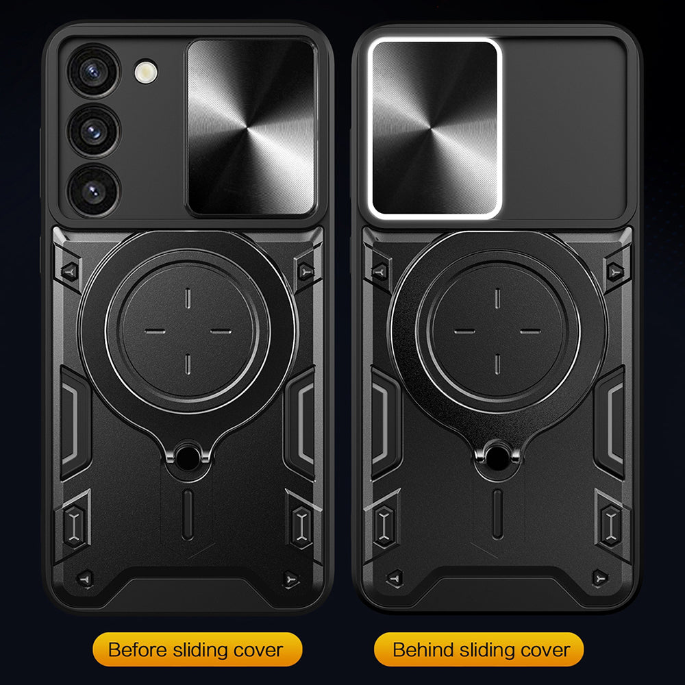 Maska za Samsung Galaxy S23 S911, Techsuit, CamGuard Pro, Crna