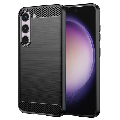 Maska za Samsung Galaxy S23 S911, Techsuit, Karbon, Crna