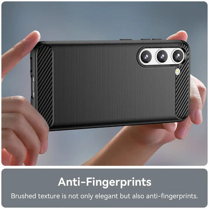 Maska za Samsung Galaxy S23 S911, Techsuit, Karbon, Crna