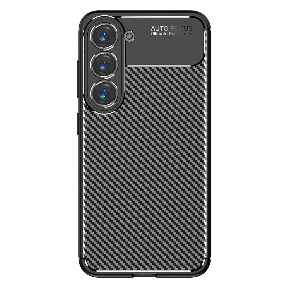 Maska za Samsung Galaxy S23 S911, Techsuit, CarbonFiber, Crna