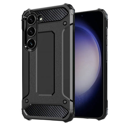 Maska za Samsung Galaxy S23 S911, Techsuit, Hybrid Armor, Crna