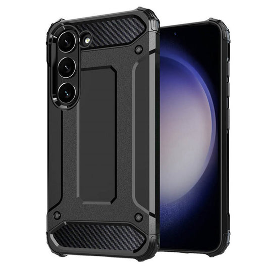 Maska za Samsung Galaxy S23 S911, Techsuit, Hybrid Armor, Crna