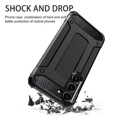 Maska za Samsung Galaxy S23 S911, Techsuit, Hybrid Armor, Crna
