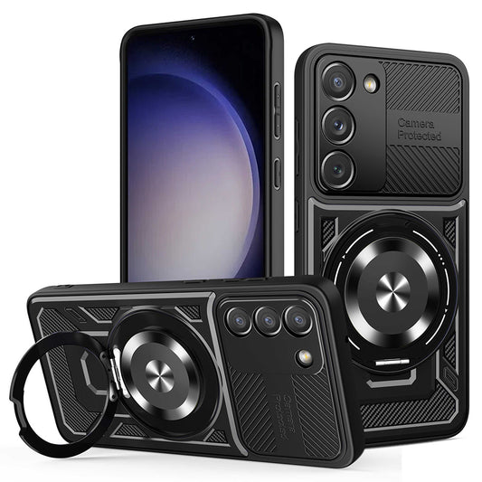 Maska za Samsung Galaxy S23 S911, Techsuit, RuggedCam, Crna