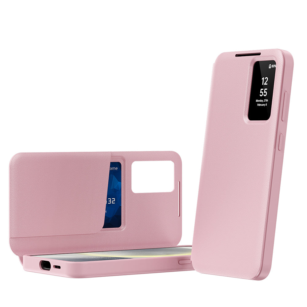 Maska za Samsung Galaxy S23 S911, Techsuit, SmartView, Roza