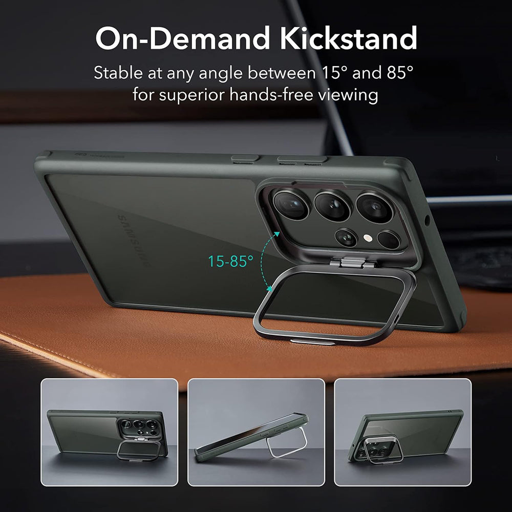 Futrola za Samsung Galaxy S23 Ultra S918, ESR, Classic Kickstand, Prozirno Zelena