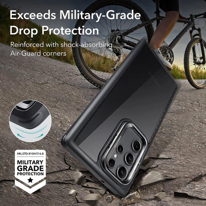 Futrola za Samsung Galaxy S23 Ultra S918, ESR, Shock Armor Kickstand, Crna Prozirna