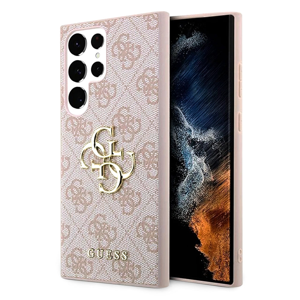 Futrola za Samsung Galaxy S23 Ultra S918, Guess, 4G Big Logo, Roza