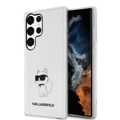 Futrola za Samsung Galaxy S23 Ultra S918, Karl Lagerfeld, Ikonik Choupette, Prozirna